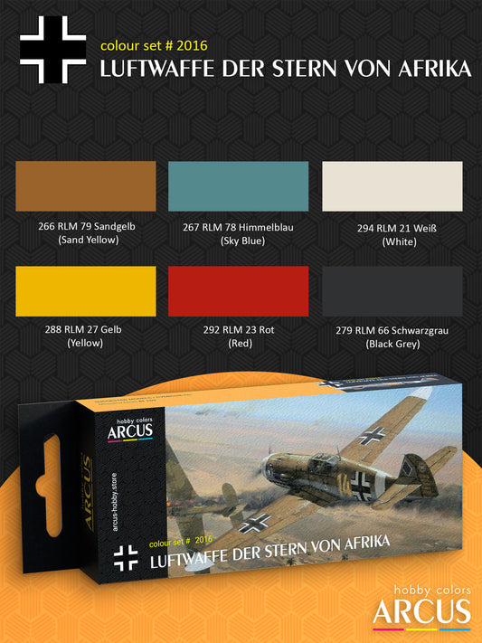 Paint Set 2016 Luftwaffe Der Stern von Afrika