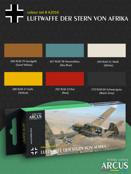 Paint Set 2016 Luftwaffe Der Stern von Afrika