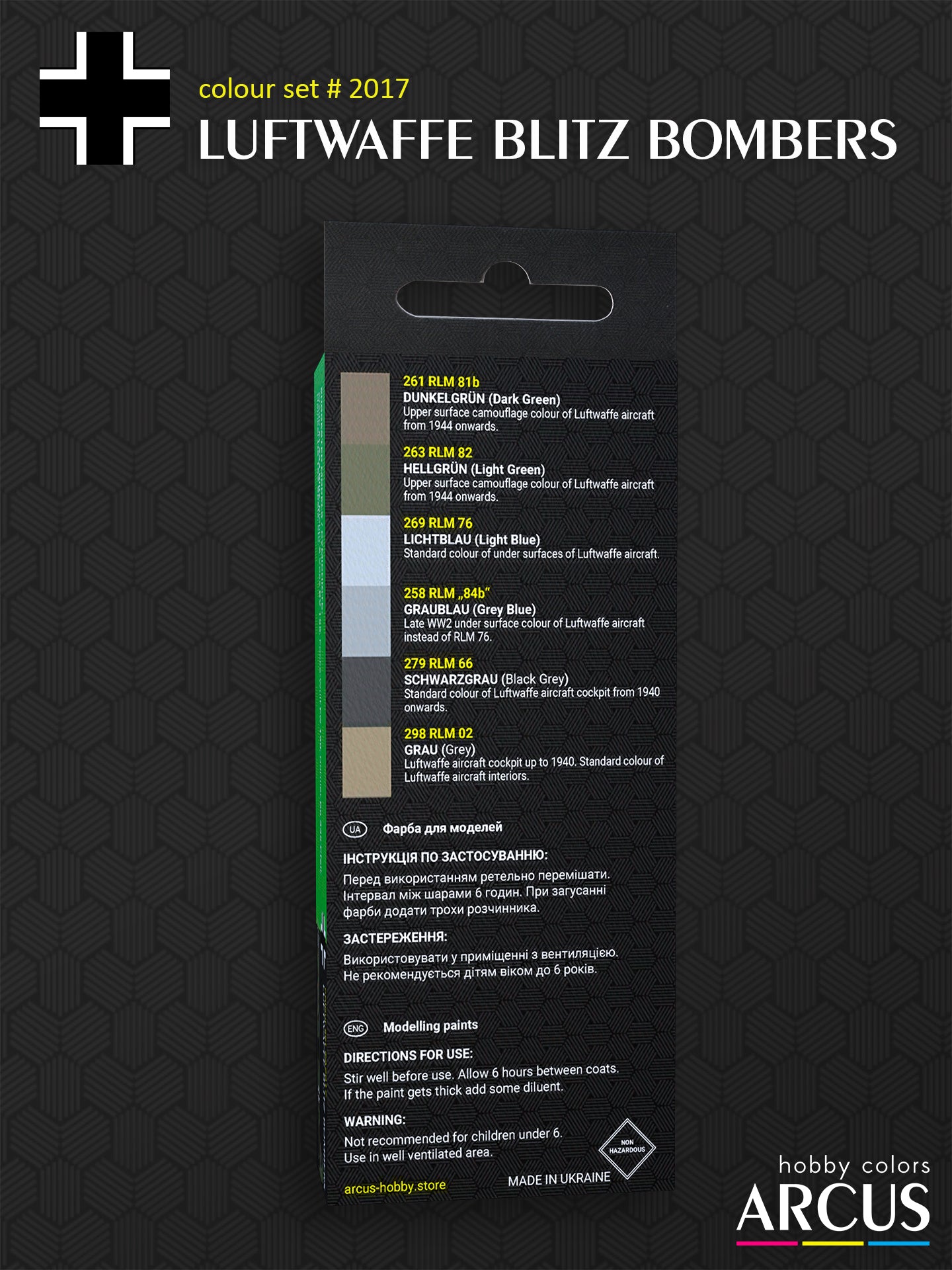 набір 2017 Люфтваффе Бліц Бомбардувальники