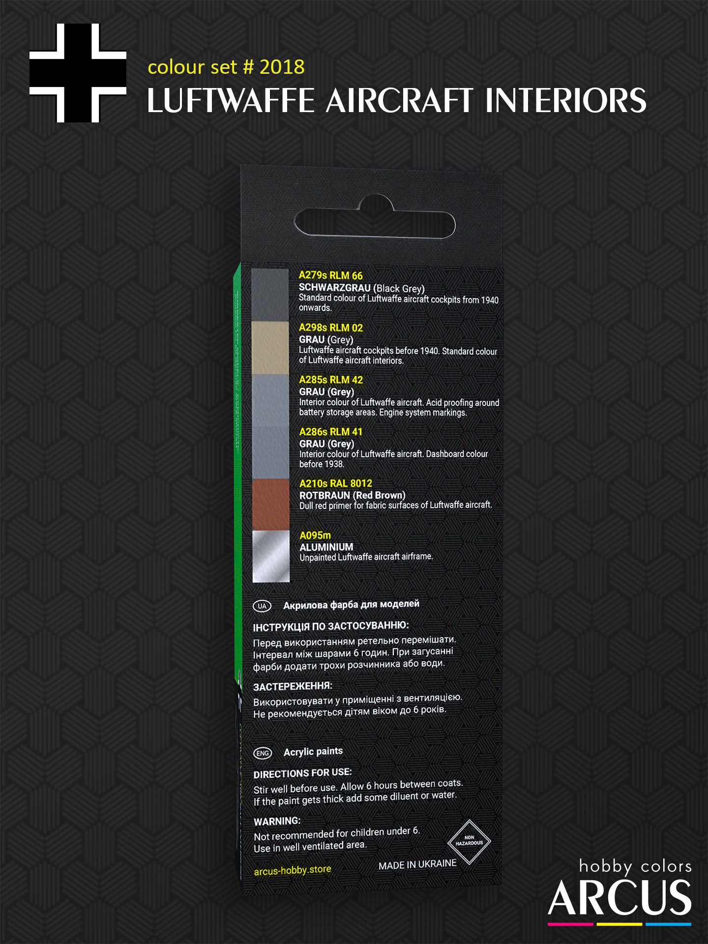 комплект 2018 Люфтваффе Інтер'єри літаків