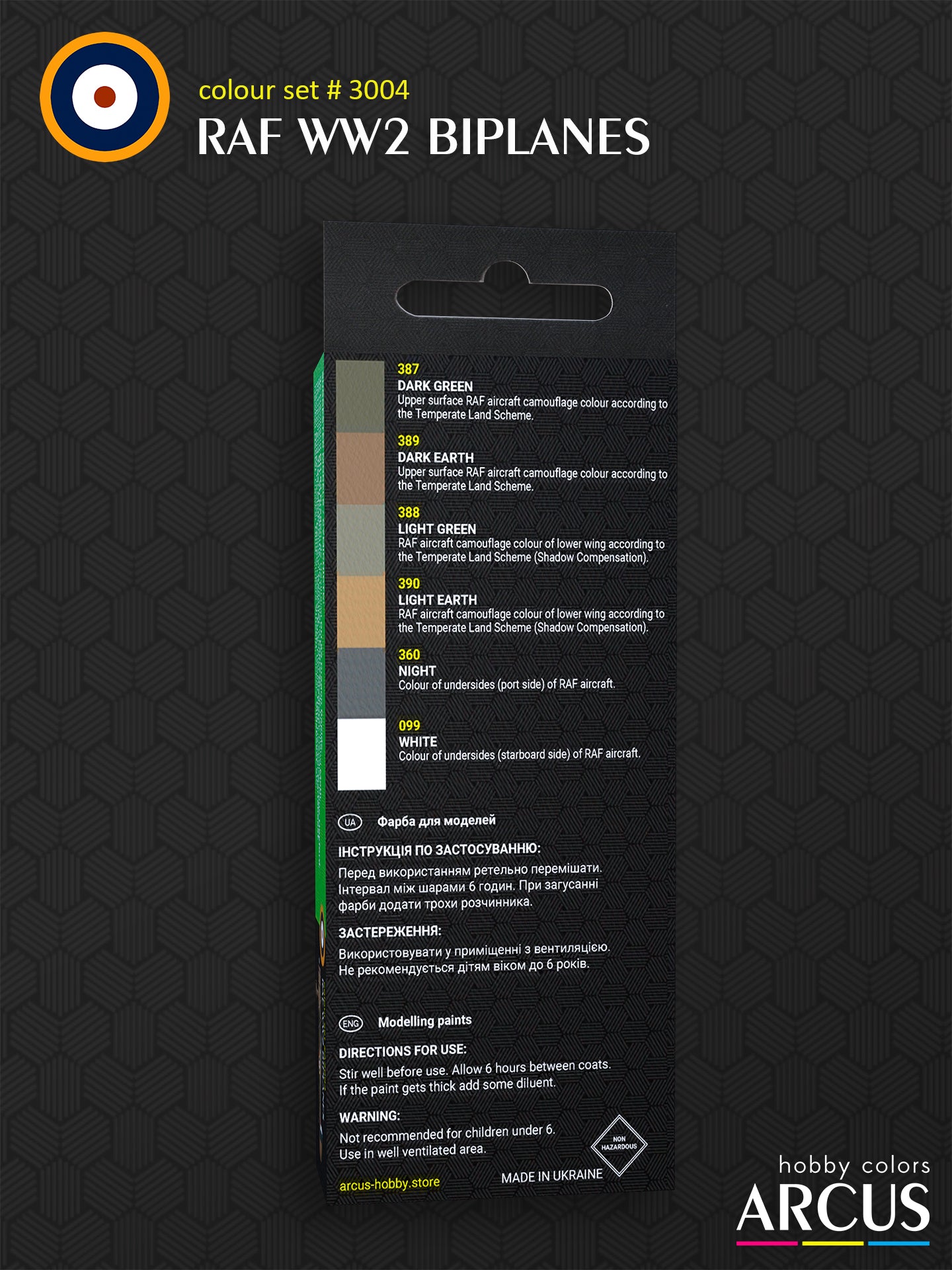 комплект 3004 Біплани RAF WW2