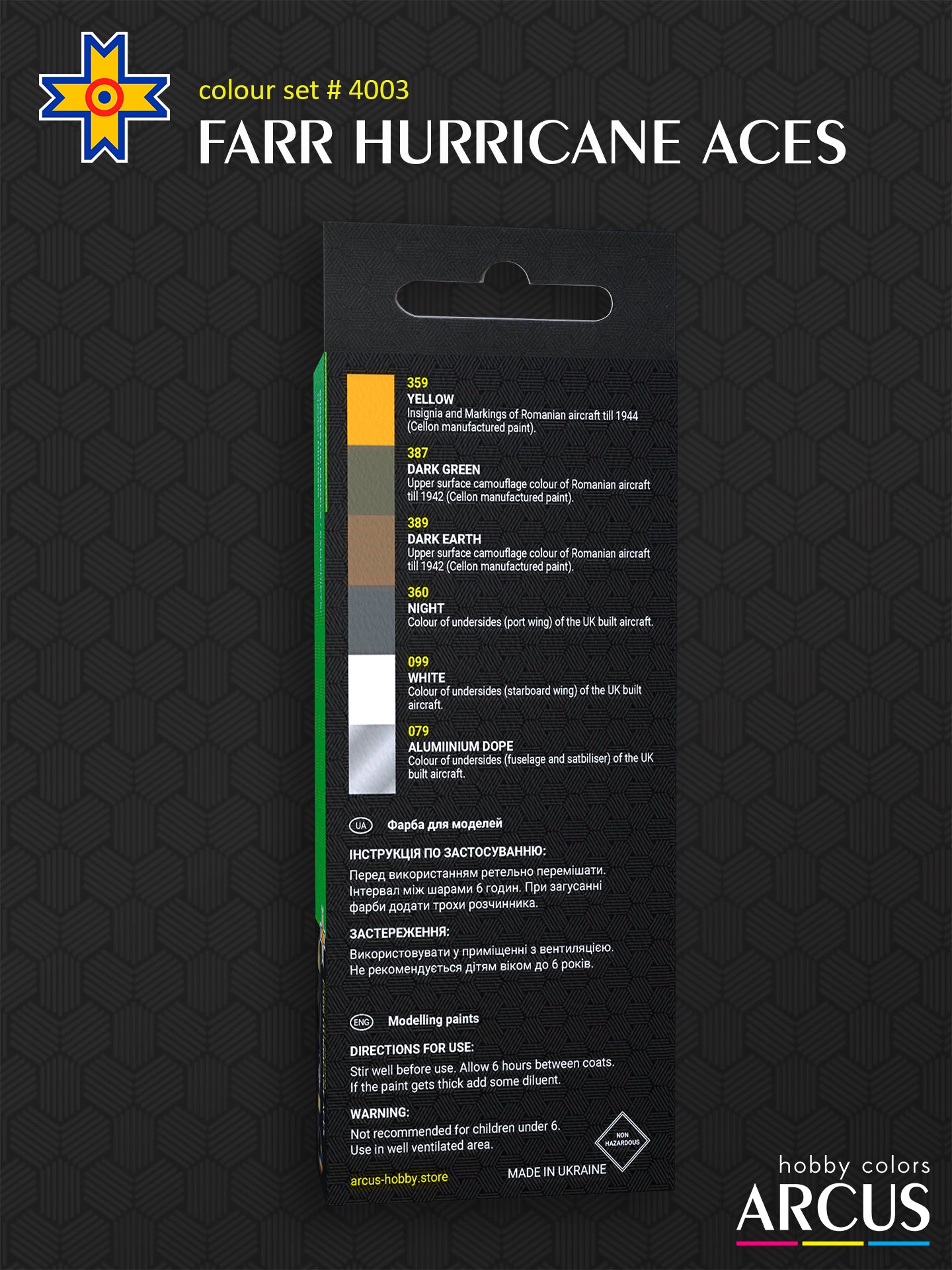 набір 4003 FARR Hurricane Aces
