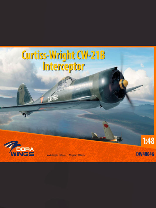 Dorawings DW48046 Curtiss-Wright CW-21B Interceptor - 1/48 scale model construction kit