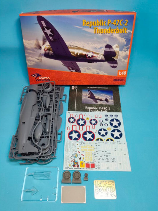Dorawings DW48055 Republic P-47C-2 Thunderbolt - 1/48 scale model construction kit