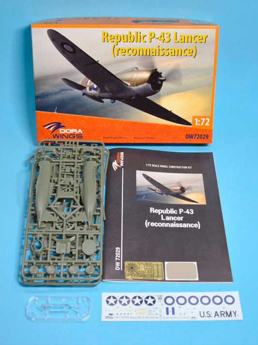 Dorawings DW72029 Republic P-43 Lancer (reconnaissance) - 1/72 scale model construction kit