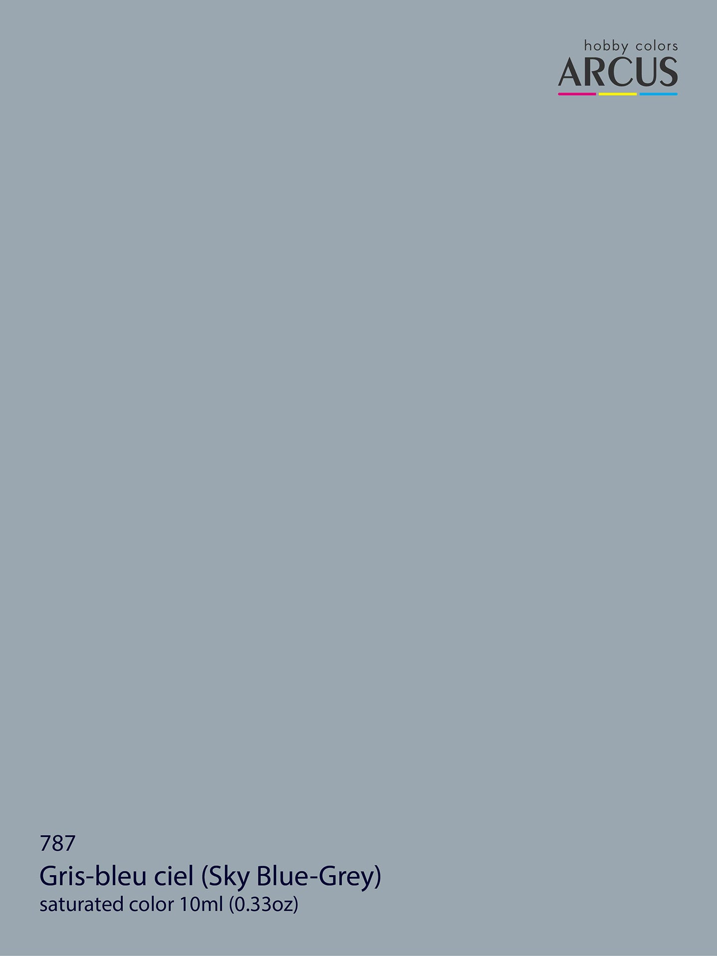 Gris-bleu ciel color sample