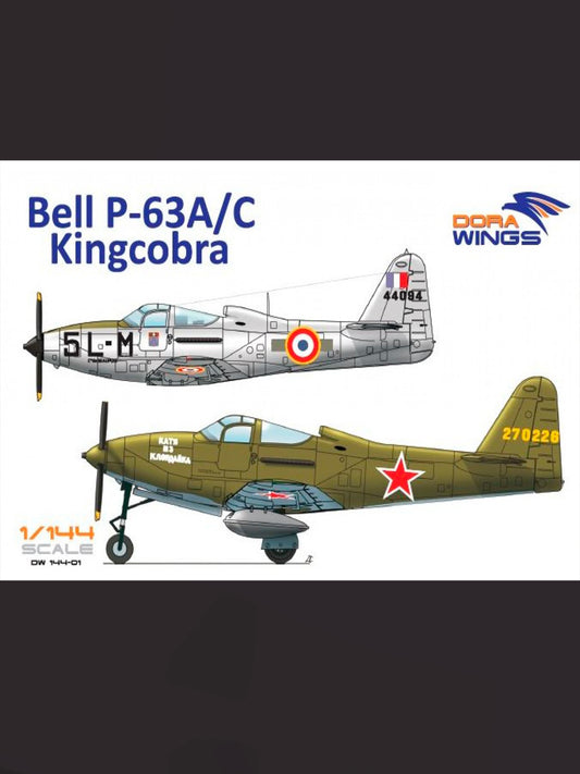 Dorawings DW 14401 Bell P-63A/C Kingcobra (2 in 1) - 1/144 scale model construction kit