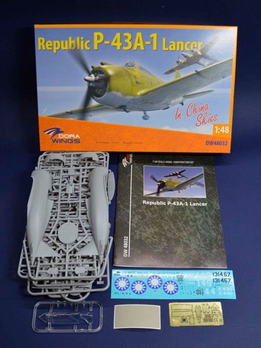 Dorawings DW48032 Republic P-43A Lancer, China AF - 1/48 scale model construction kit