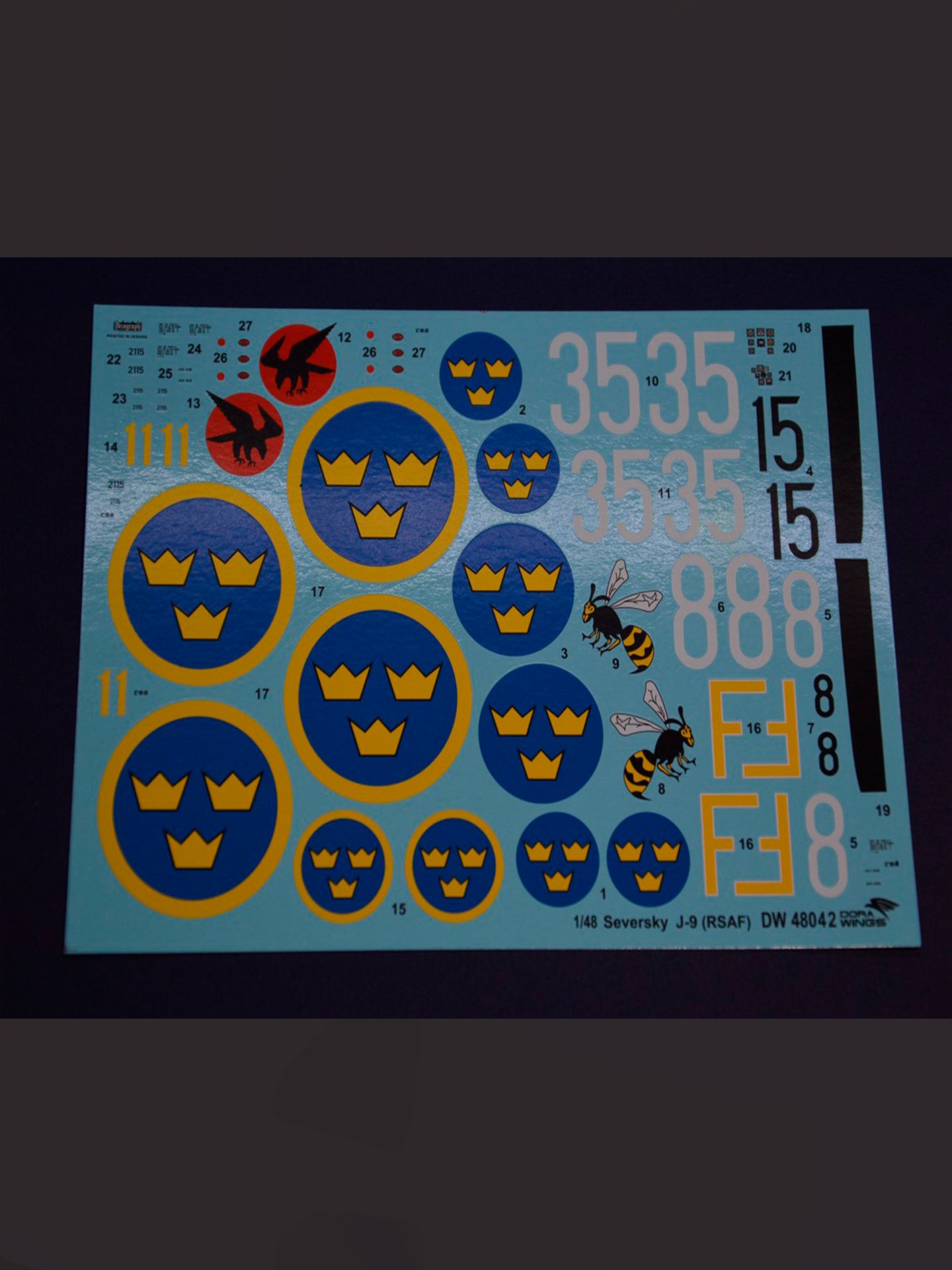 Dorawings DW48042 Seversky J9 (RSAF) - 1/48 scale model construction kit