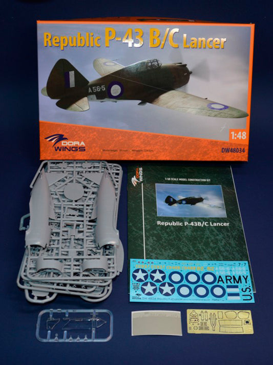 Dorawings DW48034 Republic P-43BC Lancer - 1/48 scale model construction kit