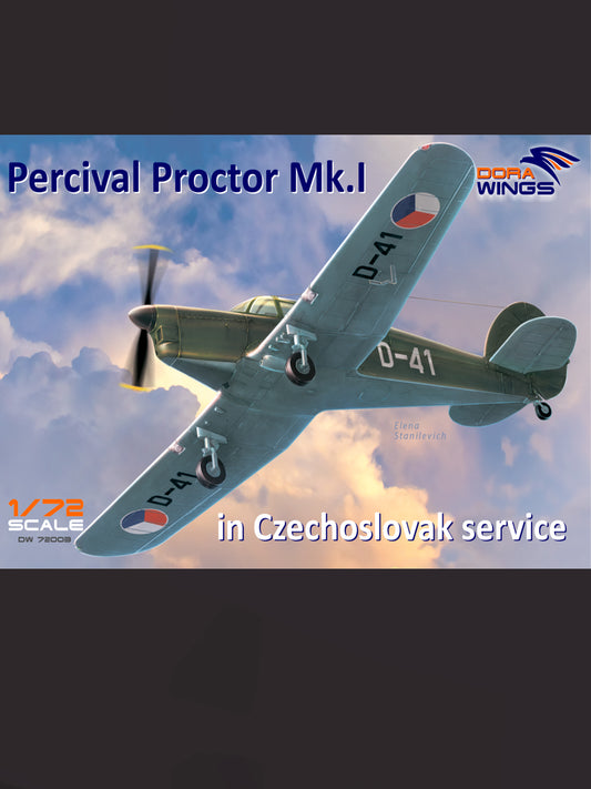 Dorawings DW72003 Percival Proctor Mk.1 Czechoslovak markings - 1/72 model construction kit