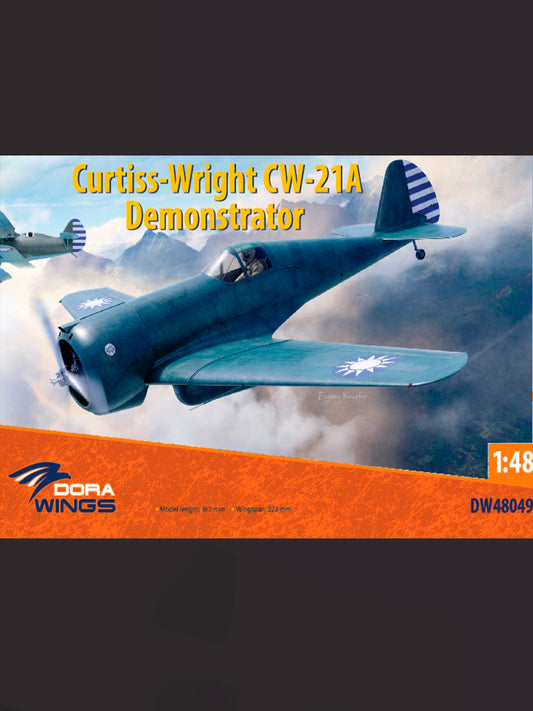 Dorawings DW48049 Curtiss-Wright CW-21A Demonstrator - 1/48 scale model construction kit