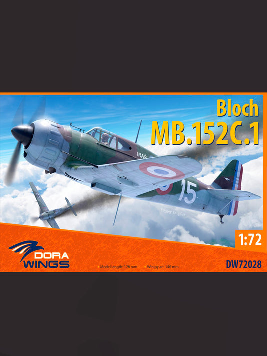 Dorawings DW72028 Bloch MB.152C.1 - 1/72 scale model construction kit