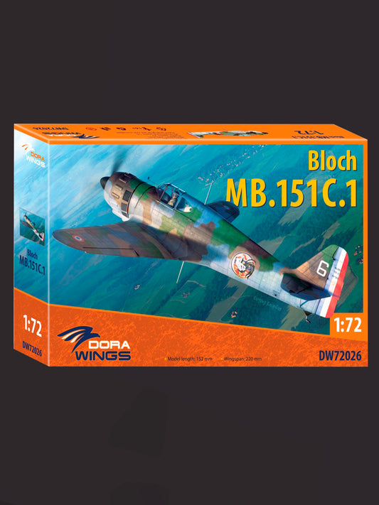 Dorawings DW72026 Bloch MB.151C.1 - 1/72 scale model construction kit