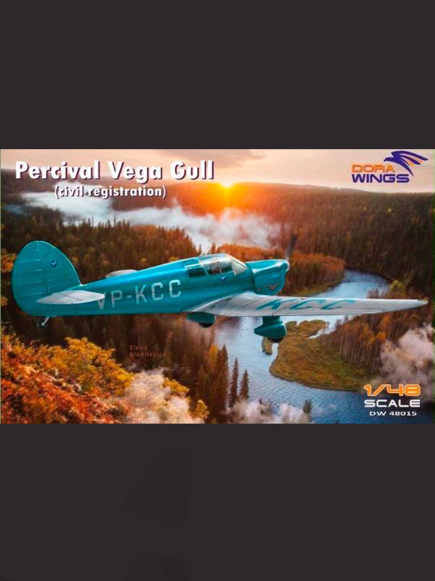 Dorawings DW48015 Percival Vega Gull (civil registration) - 1/48 scale model construction kit