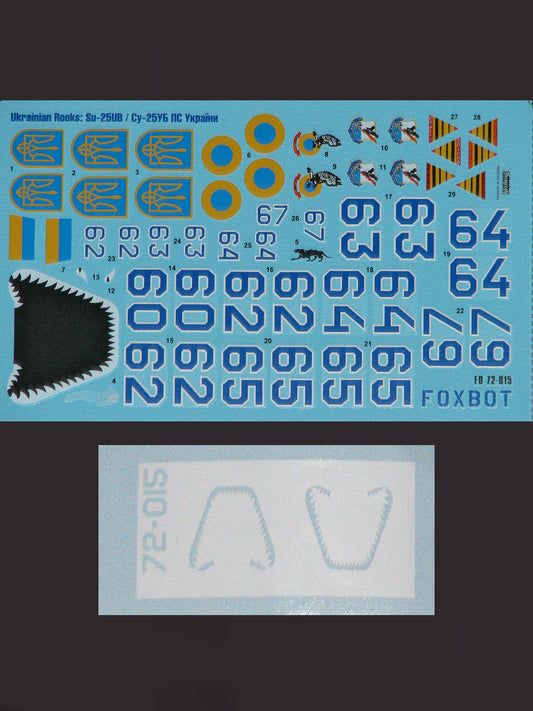 FOXBOT product # 72-015, 1/72 Ukrainian Rooks: Su-25UB