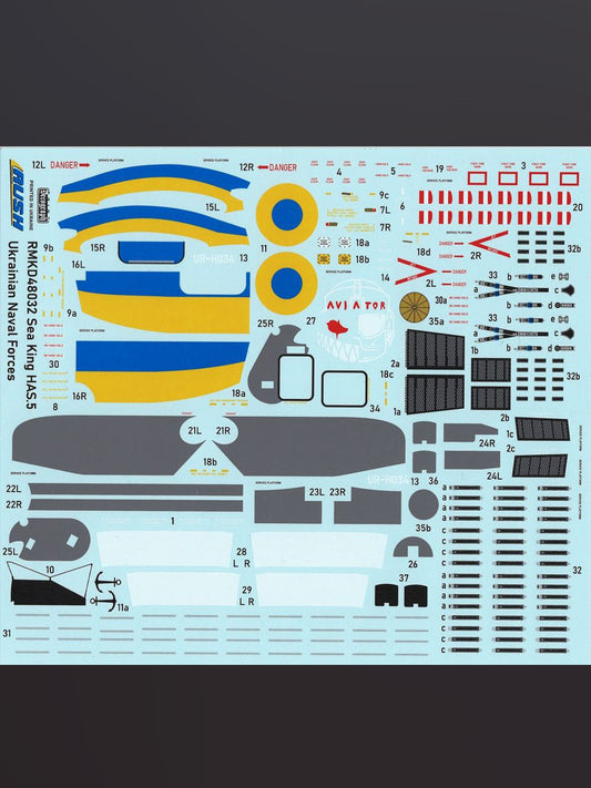 Rush Model Kits RMKD48032 1/48 Westland Sea King HAS.5 Ukranian Naval Forces + painting masks