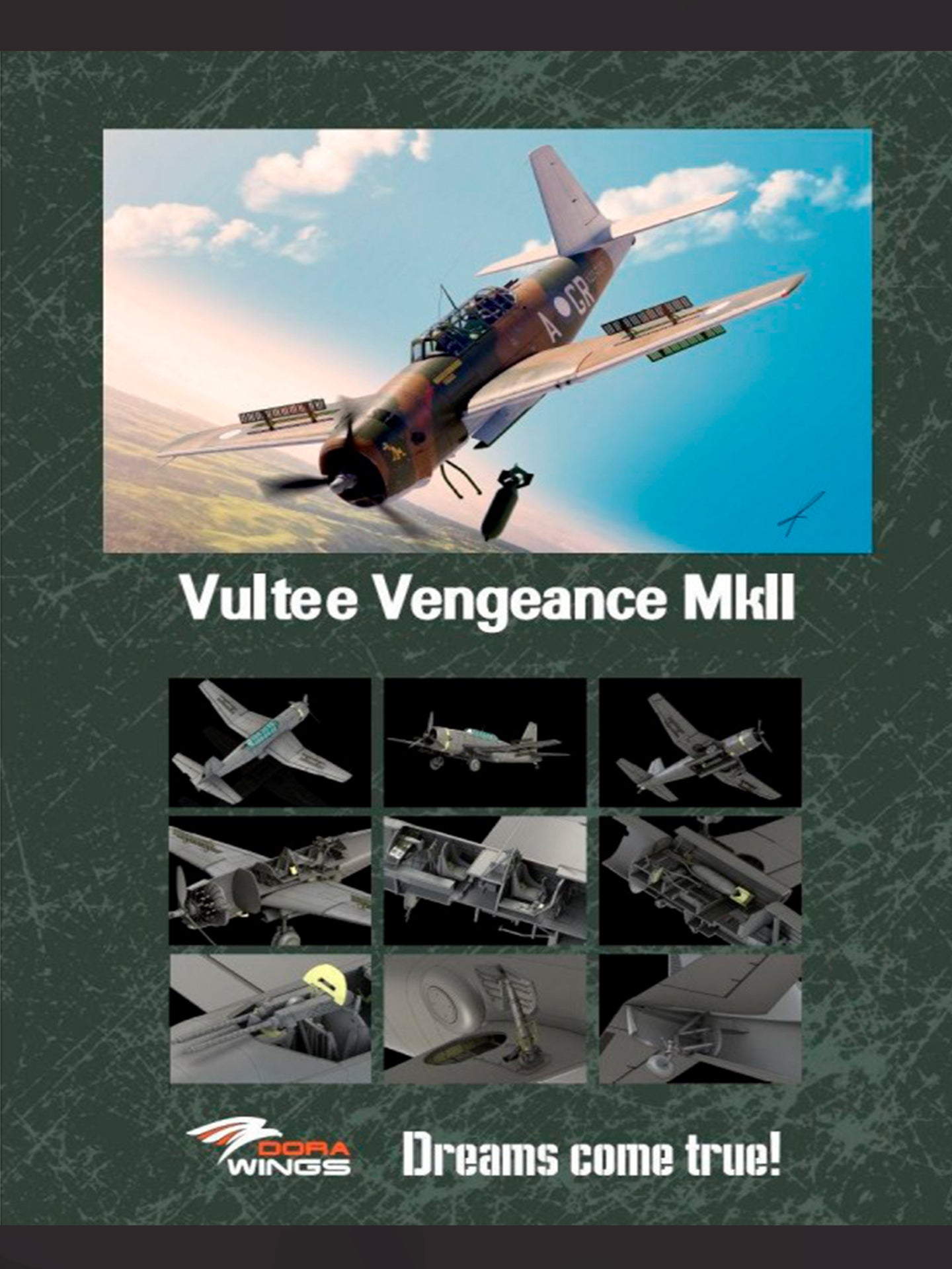 Dorawings DW48044 Vultee Vengeance Mk.II - 1/48 scale model construction kit