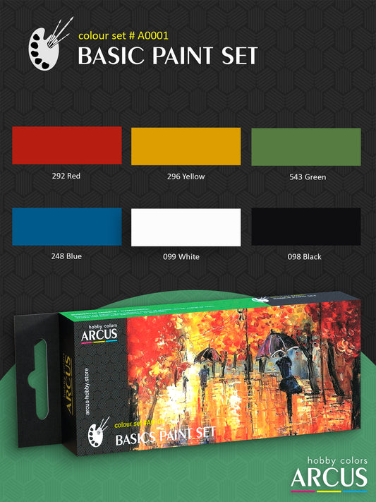 Arcus A0001 Basic Paint Acrylic Set