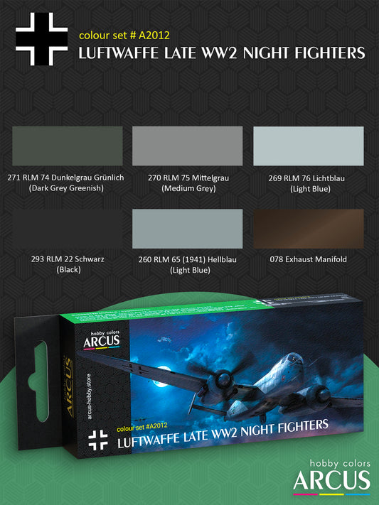 комплект 2012 Люфтваффе Нічні винищувачі Другої світової війни