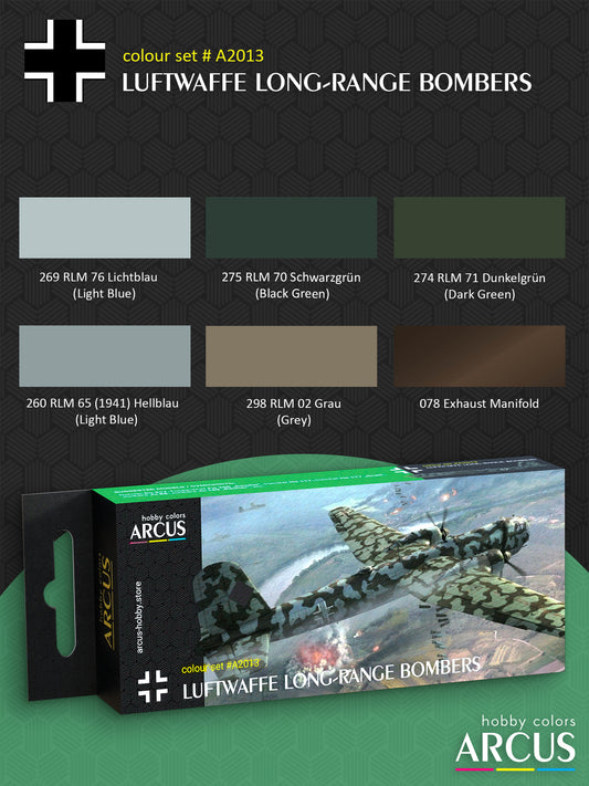 Paint Set 2013 Luftwaffe Long-Range Bombers