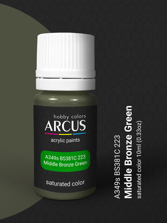 349 BS 381C 223 Middle Bronze Green