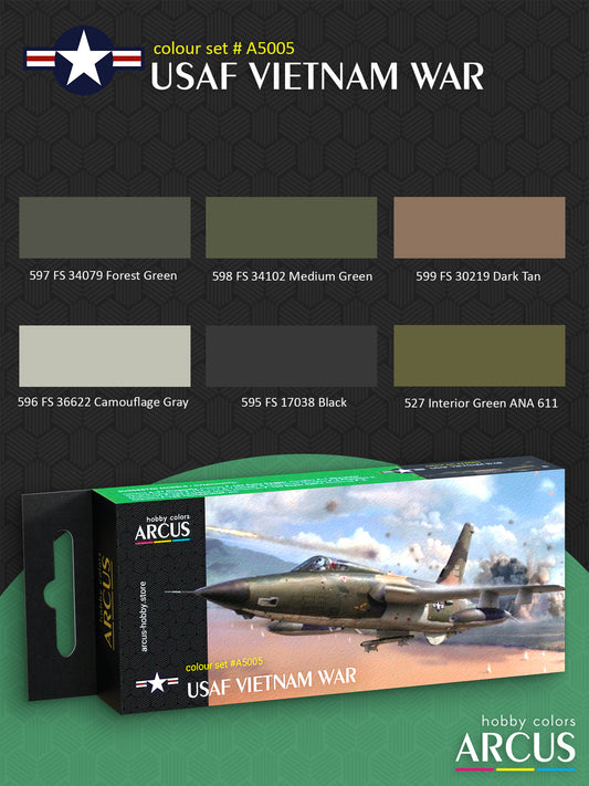 Set di vernici 5005: Aeronautica USA – Guerra del Vietnam
