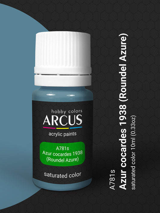 Azur cocardes 1938 acrylic