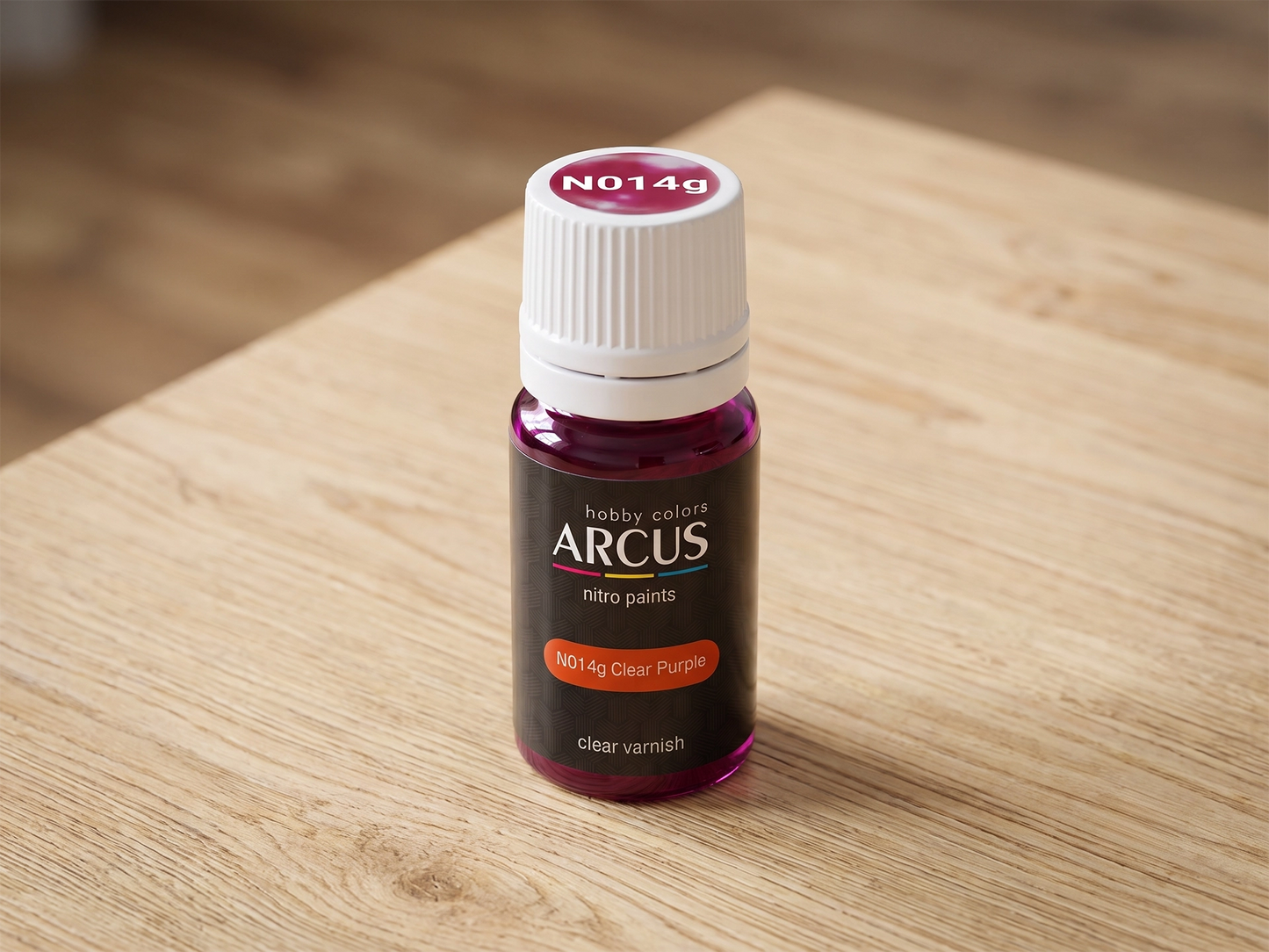 Arcus 014 Clear Purple bottle