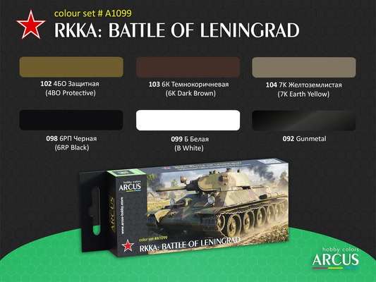 Arcus 1099 RKKA: Battle of Leningrad - acrylic paint set