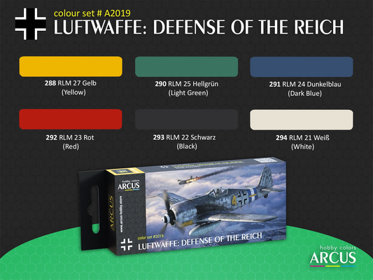 Arcus 2019 Luftwaffe: Defense of the Reich - acrylic paint set