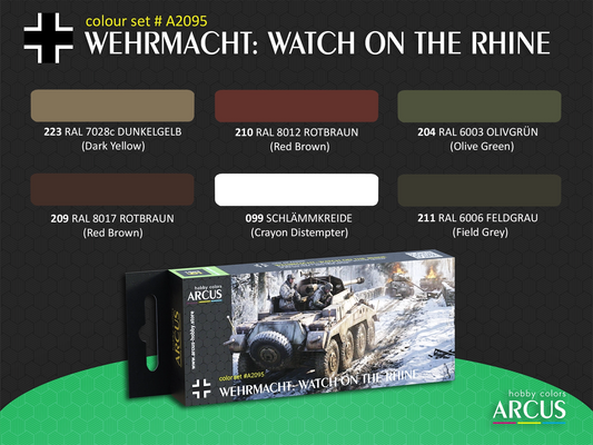 Arcus 2095 Wehrmacht: Watch on the Rhine - acrylic paint set