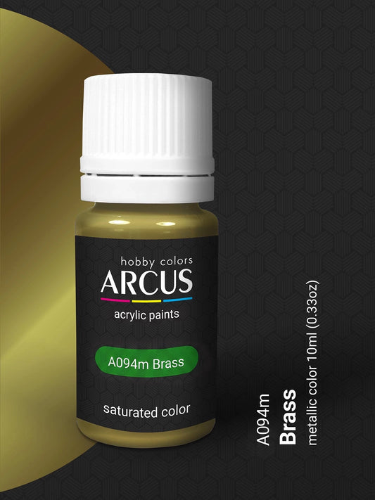 Arcus 094 brass acrylic metallic