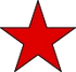 Red Army Air Forces red star with black outline