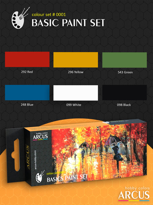 Arcus E0001 Basic Paint Enamel Set