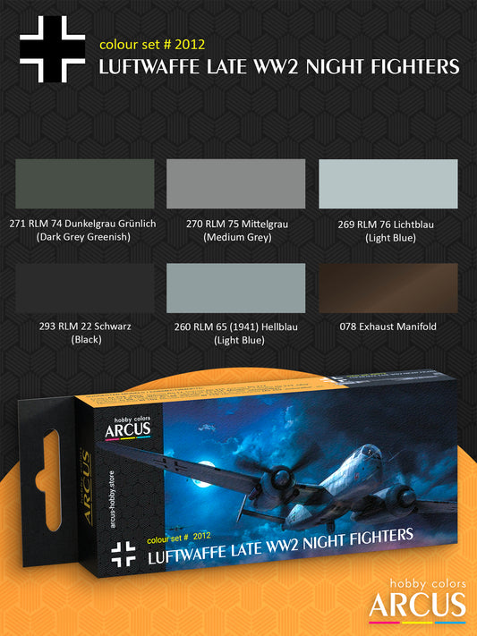 комплект 2012 Люфтваффе Нічні винищувачі Другої світової війни