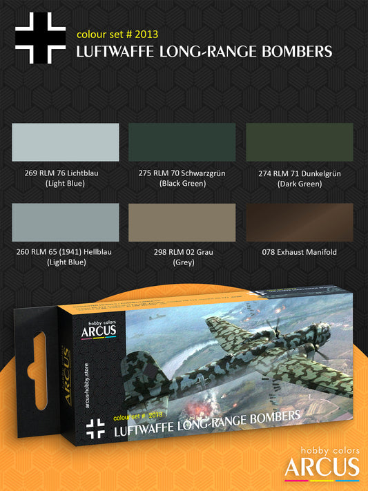 Paint Set 2013 Luftwaffe Long-Range Bombers