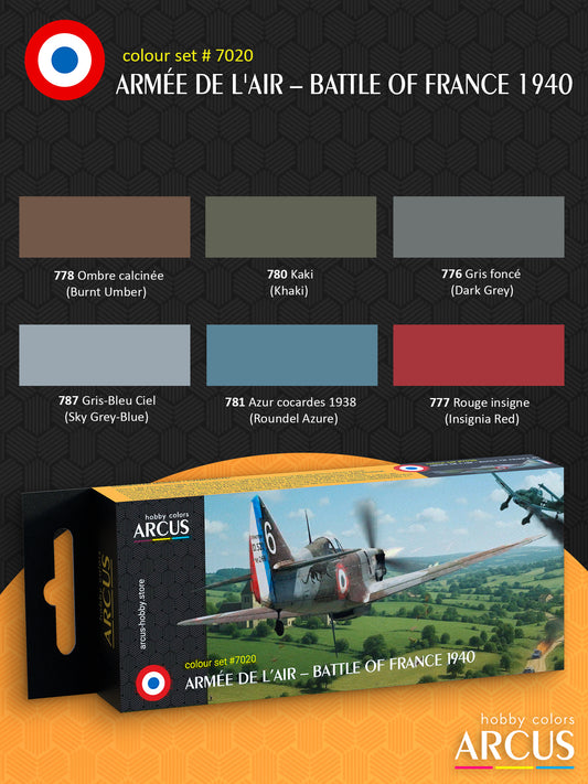 Armée de l'Air – Battle of France 1940 enamel paint set