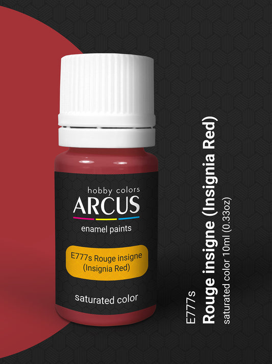 Rouge insigne enamel