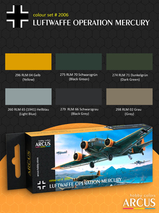 Paint Set 2007 Luftwaffe Operation Mercury