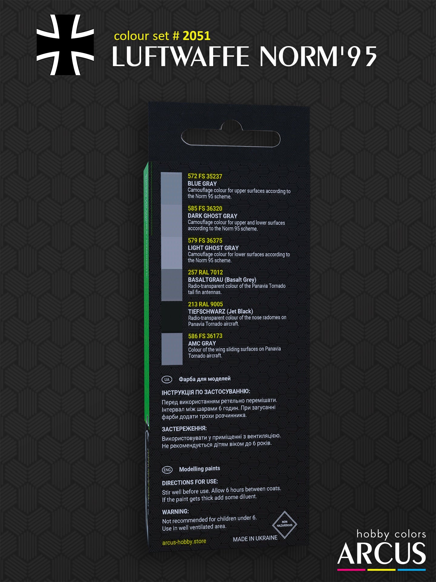 Paint Set 2051 Luftwaffe Norm'95