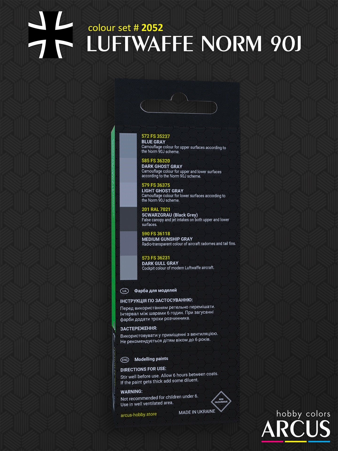 Paint Set 2052 Luftwaffe Norm 90J