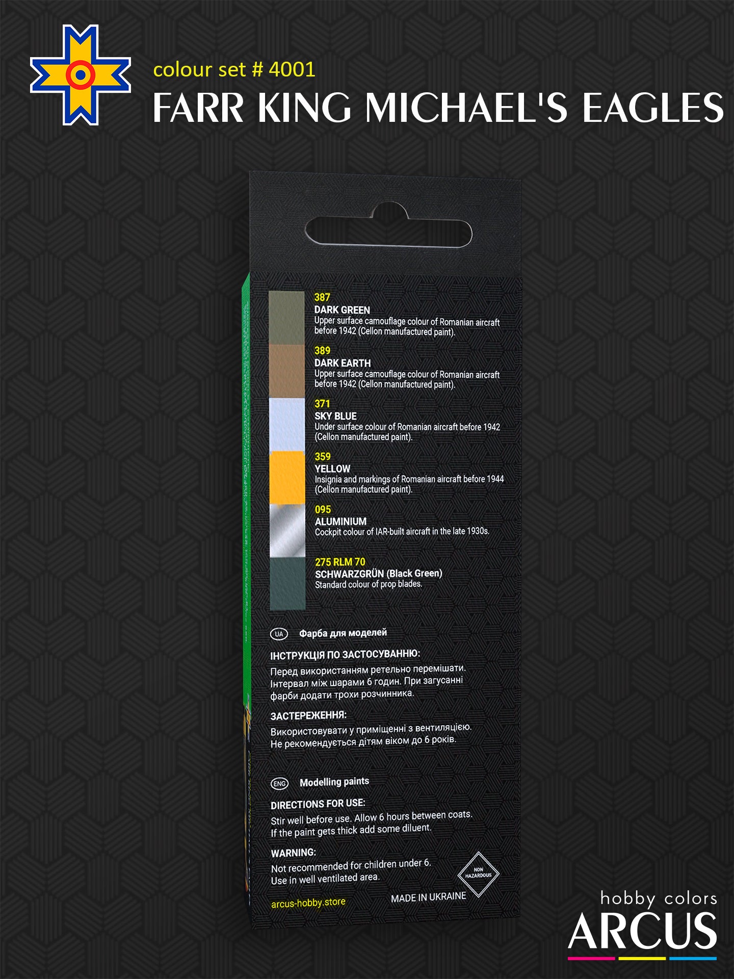 Paint Set 4001 FARR King Michael's Eagles