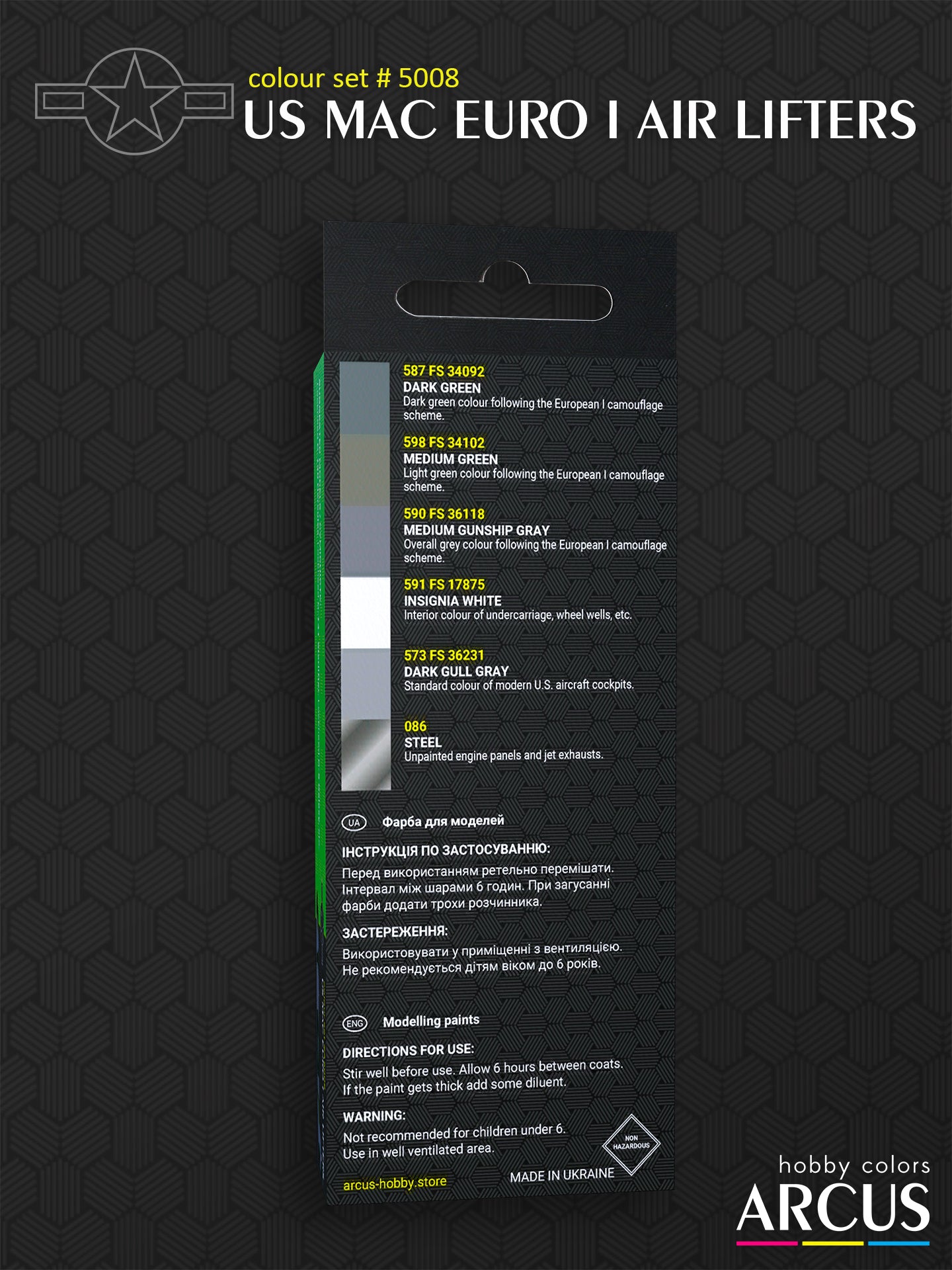 Paint Set 5008 US MAC EURO I Air Lifters