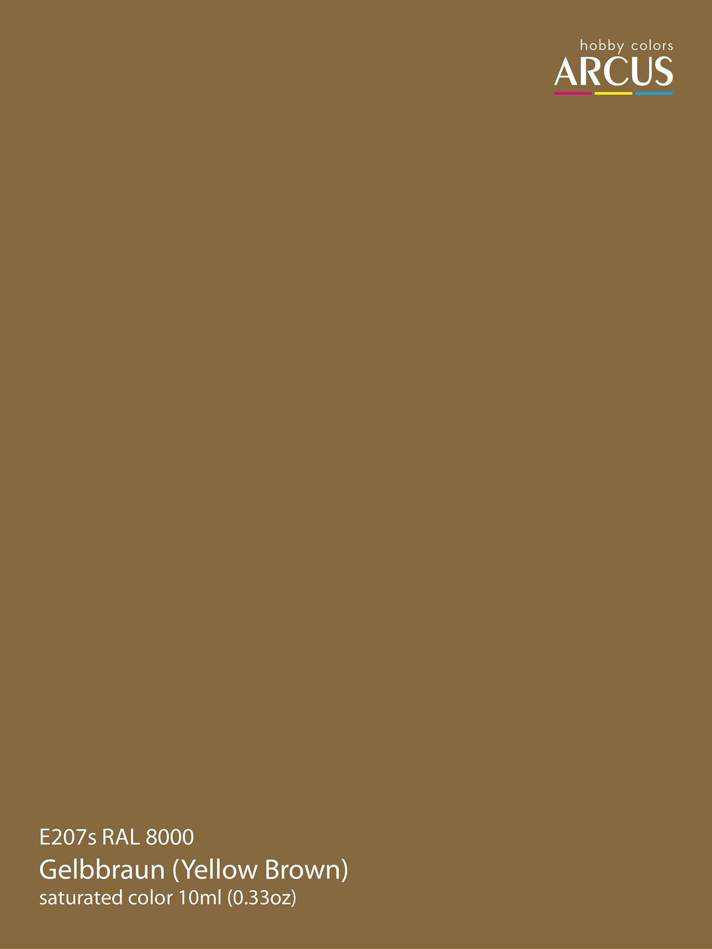 207 RAL 8000 Gelbbraun (Yellow Brown)