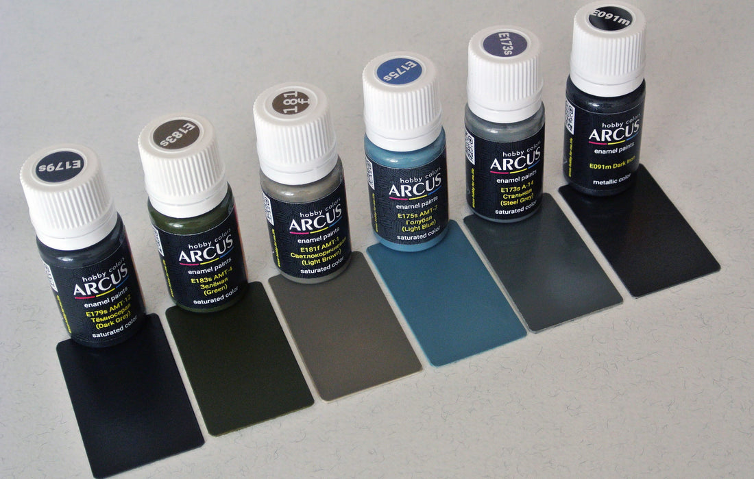 (# 1001) Thematic set of ARCUS paints "WW2 Soviet Sturmovik"
