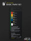 Arcus 0001 Basic Paint Set contents