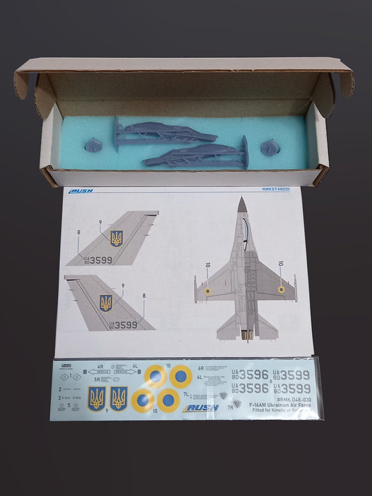 Rush Model Kits RMKST48001 ECIPS pylon for F-16A x2 + decal RMK D48-030