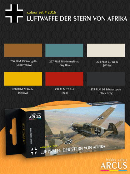 Paint Set 2016 Luftwaffe Der Stern von Afrika