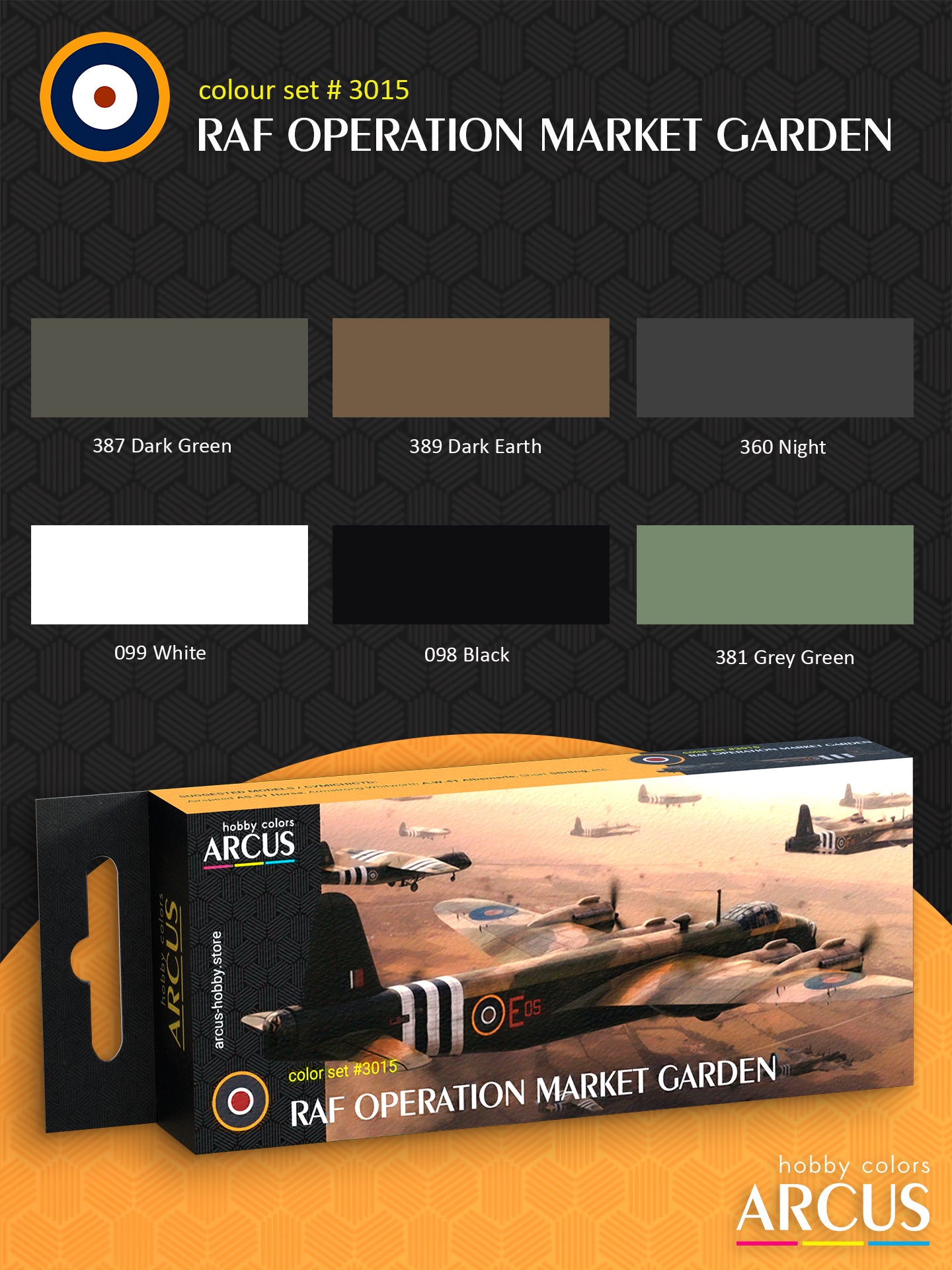 Paint Set 3015 RAF Operation Market Garden